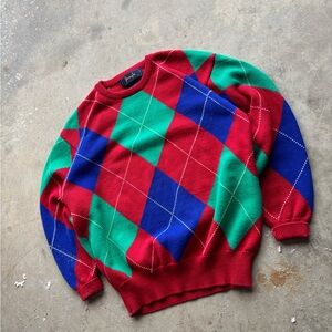 Vintage 90s Grandpa “Pringle” Mens Knitted Sweater